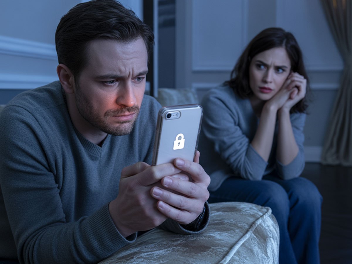 Husband-Is-Suddenly-Overprotective-of-His-Phone