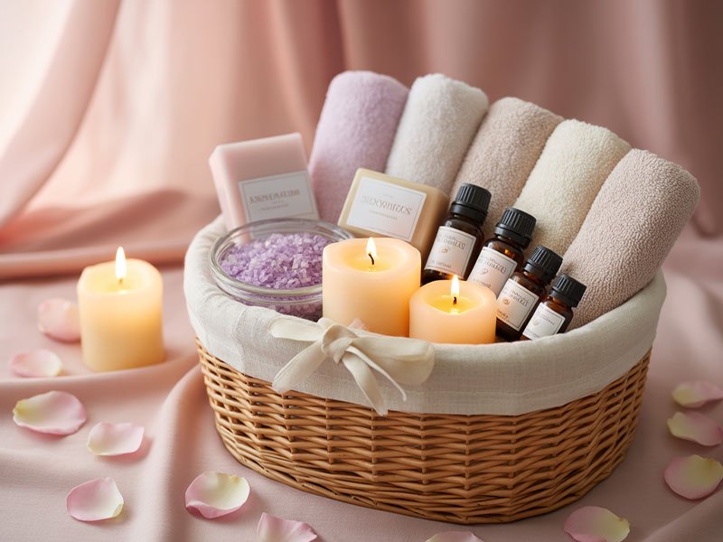 A-Relaxing-Spa-Gift-Basket