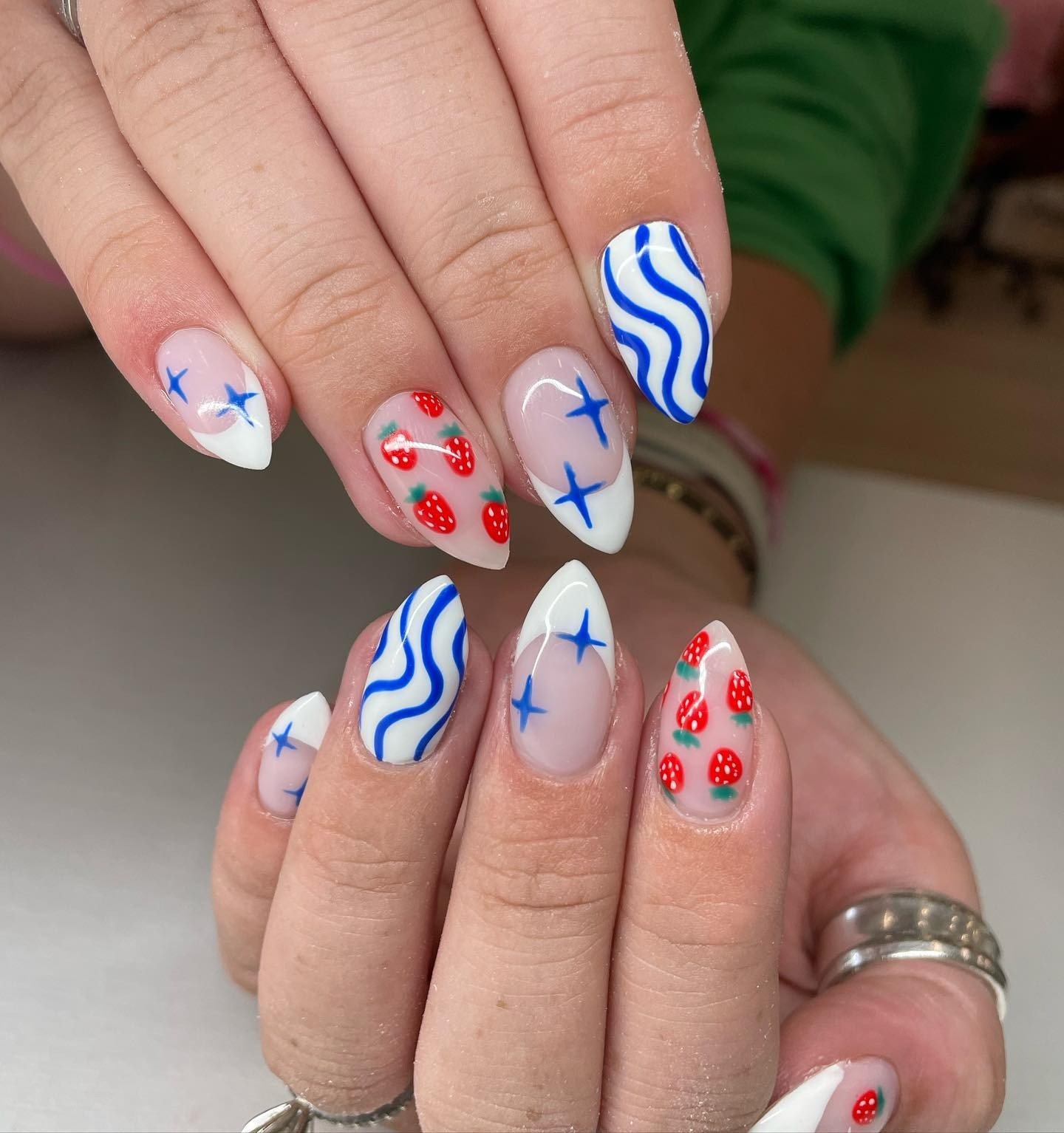 Small Fourth of July Nail Dump